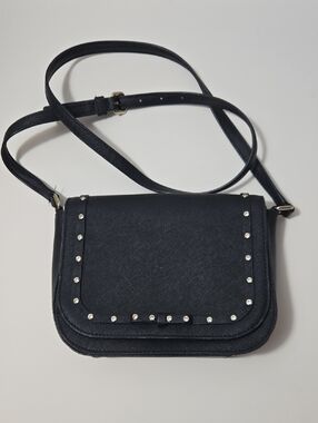 kate spade Black Studded Saffiano Crossbody